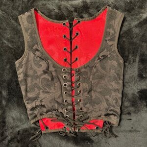 Vintage Handmade Gothic Renaissance Corset Bodice